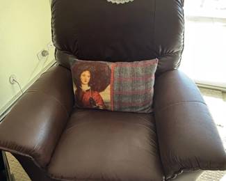 Brown Leather Recliner Chair