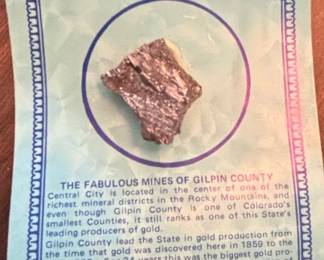 Gold Ore Specimen from Gilpin County, Colorado second image
