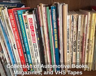 Collection of Automotive Books, Magazines, and VHS Tapes third image