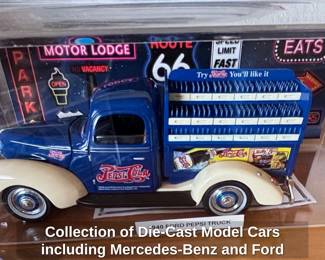 Collection of DieCast Model Cars including MercedesBenz and Ford