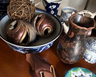 Plates, bowls, vases, etc.