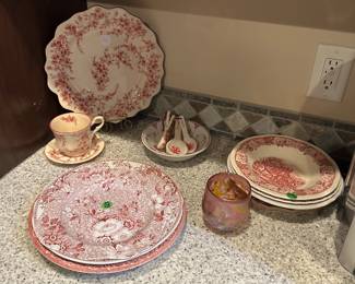 Red  transfer dishes