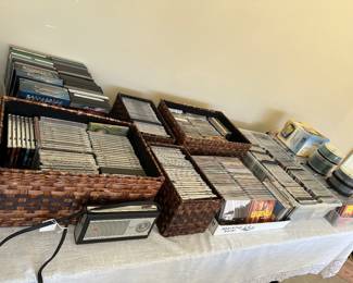 CD’s cassettes, and movies