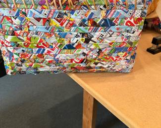 Basket made out of Magazines