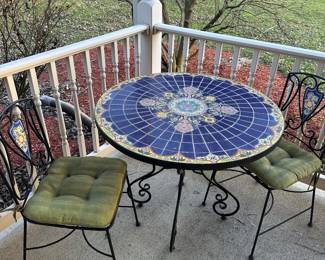 Tile table and chairs