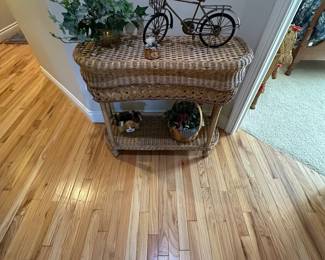 Wicker table and other items 
