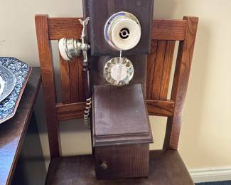 Vintage telephone/chair