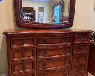 Dresser with mirror