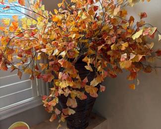 Faux floral arrangement