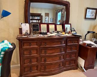 Dresser and mirror