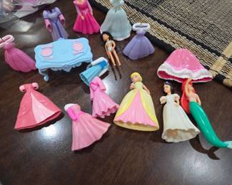 Vtg Polly Pocket Disney princesses