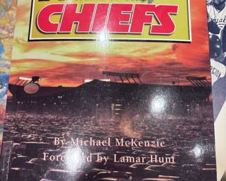 Arrowhead book with chiefs player signatures  see next pic