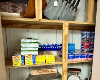 Cast iron and kitchen supplies 