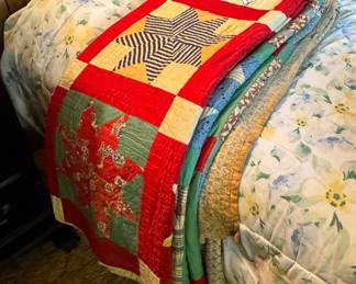 Beautiful vintage quilts 
