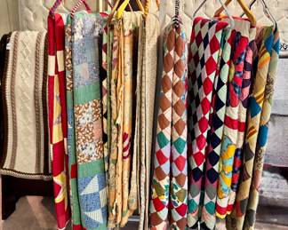 Beautiful vintage quilts 