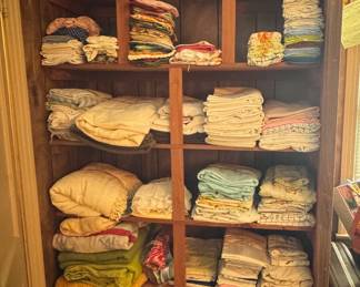 Linens new and vintage 