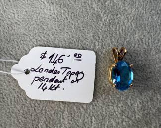 $146  - London topaz pendant 