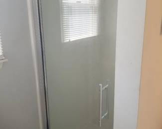Glass shower door