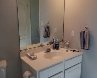 Vanity lights; vanity mirror; bath vanity