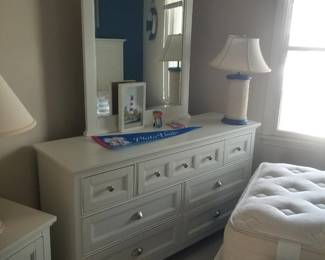 Next Generation coastal chic twin bedroom suite: dresser with mirror