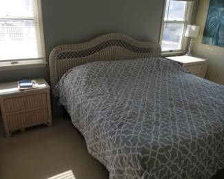 King bedroom suite by Lexington Furniture: king bed; two nightstands; dresser with mirror; armoire 