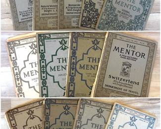 Antique 1900s The Mentor series booklets.