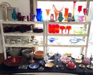 Collection of glass and China 