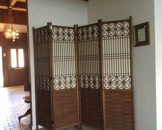 Teak screen