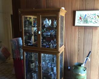 Nice curio filled with little treasures