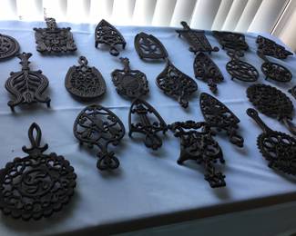 Vintage trivet collection