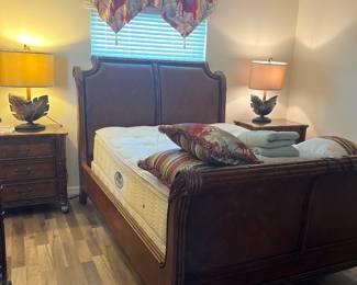 American Signature furniture, West Indies Bed and beauty rest world class, Kennedy plush  pillow, top mattress