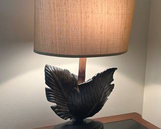 A set of 2 Palm leaf lamps