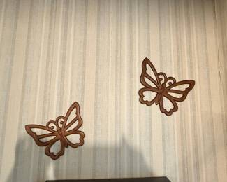 Vintage Butterfly Wall Decor Set by Home Interiors