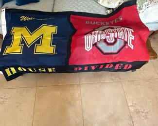 Ohio State Buckeyes vs. Michigan Wolverines House Divided Flag