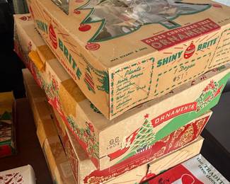 Shiny Brite Glass Christmas Tree Ornaments