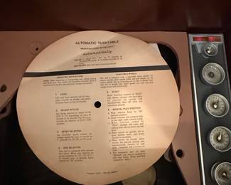 Mid-Century Modern Console Stereo with Pioneer Turntable