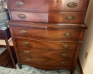 Dixie "Melody" Serpentine Front Highboy Dresser