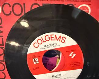 The Monkees "Valleri" / "Cupid" 45 RPM Vinyl Record (Colgems 66-1019)