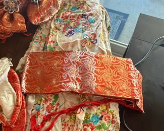 Authentic Traditional Japanese Uchikake Wedding Kimono Ensemble