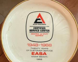 Allis-Chalmers Certified Service Center Commemorative Plate