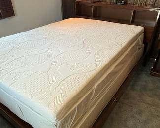Vintage Queen Size Mattress and Box Spring with Headboard