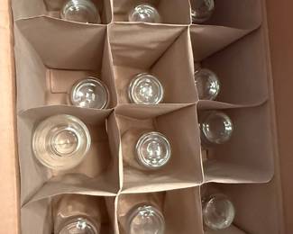 Monogrammed "F" Etched Highball Glasses Set