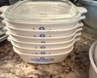 CorningWare Blue Cornflower Casserole Dishes (Set of 6)