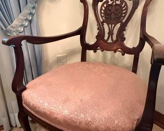 Chippendale Style Mahogany Armchair