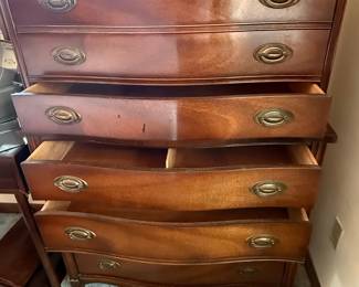 Dixie "Melody" Serpentine Front Highboy Dresser