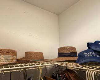 Straw Fedora Hats and Commemorative Baseball Caps