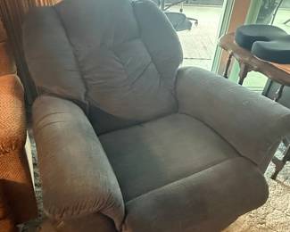 Signature Design by Ashley Camera Time Gray Fabric Recliner