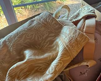 Vintage Jacquard Weave Bra and Panty Set