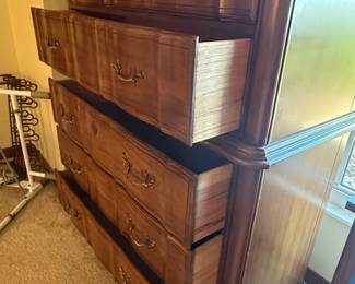 Kent Coffey "Marquee French" Walnut Tall Dresser