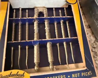 Quackenbush Nut Cracker and Nut Pick Set